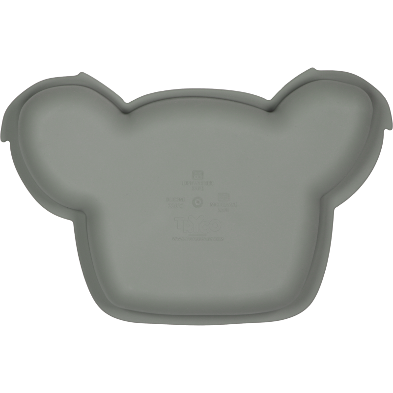 TRYCO Silikonový talířek Koala, Olive Gray