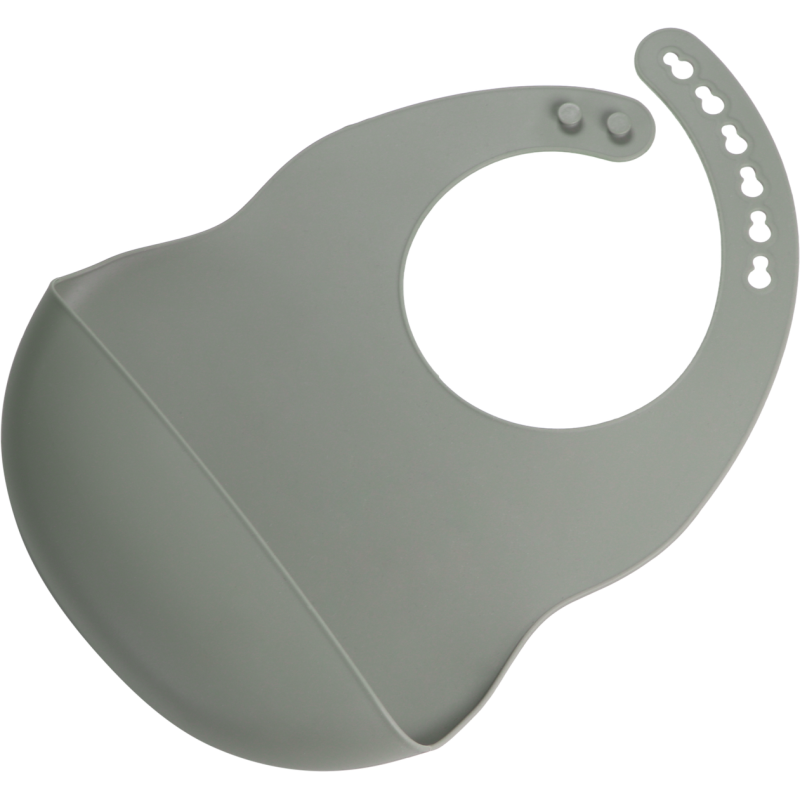 TRYCO Silikonový bryndáček, Olive Gray