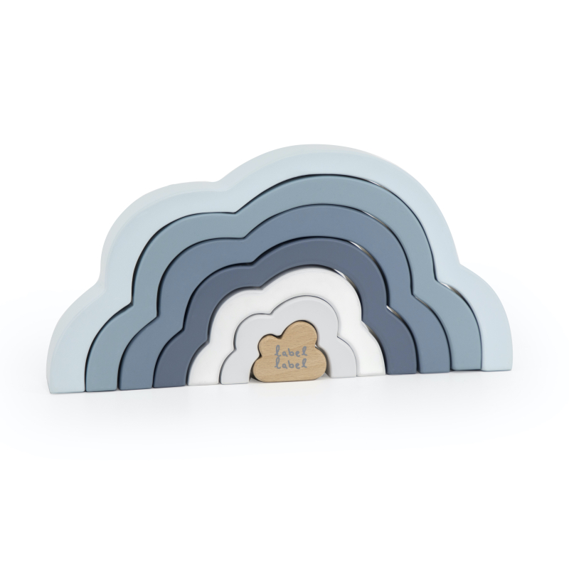 Label Label Duhový mráček Puzzle, modrý