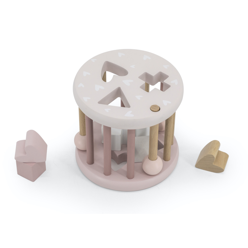 Label Label Oválná vkládačka tvarů, růžová