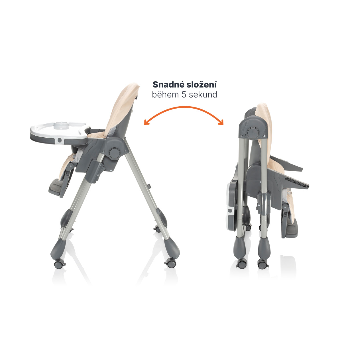 Dětská židlička Monti 2, Diamond Grey