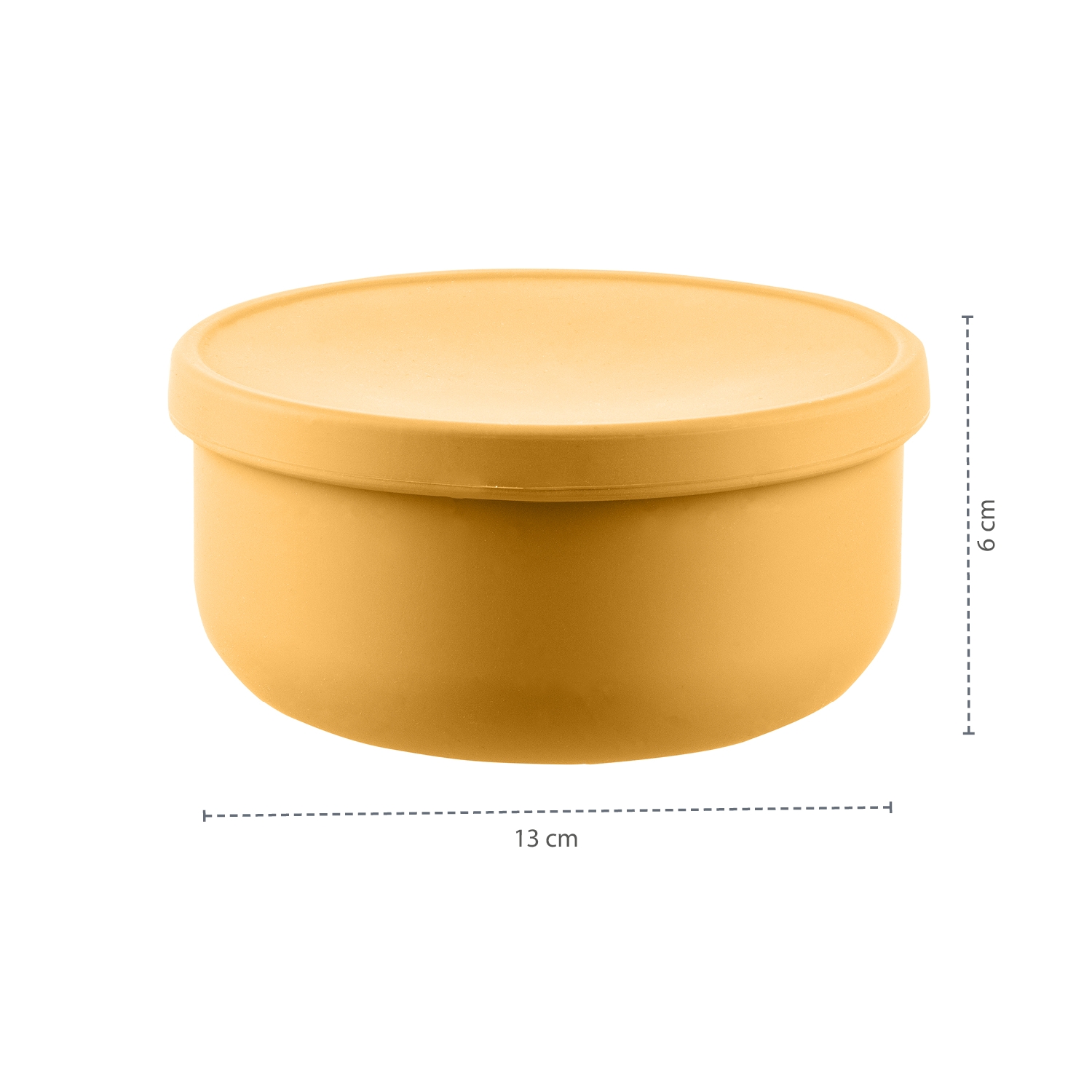 Silikonová miska s víčkem, Mustard Yellow