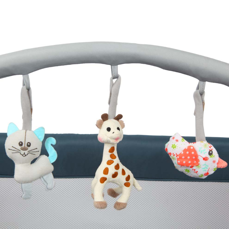 RENOLUX OPTIC-Z postýlka s přebalovacím pultem 2023, Sophie la girafe Paris