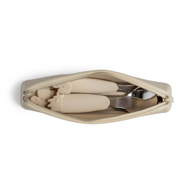 Citron Dětský příbor s pouzdrem, nerez / silikon - Ballerina