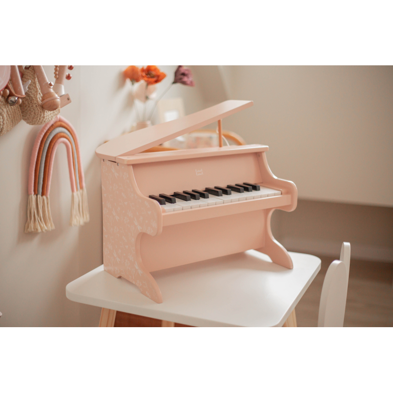 Label Label Dřevěné piano - Pink