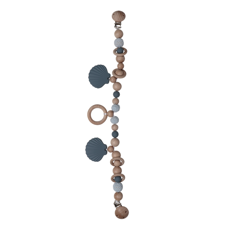 Label Label Řetěz na kočárek - Shell Blue