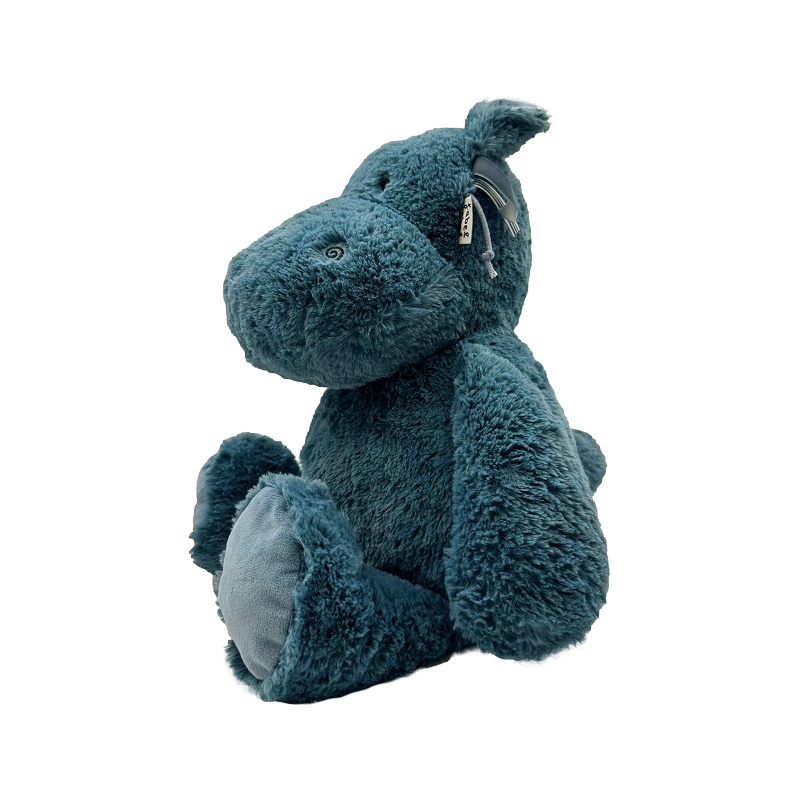 Label Label Plyšák hroch Harvey L - Blue