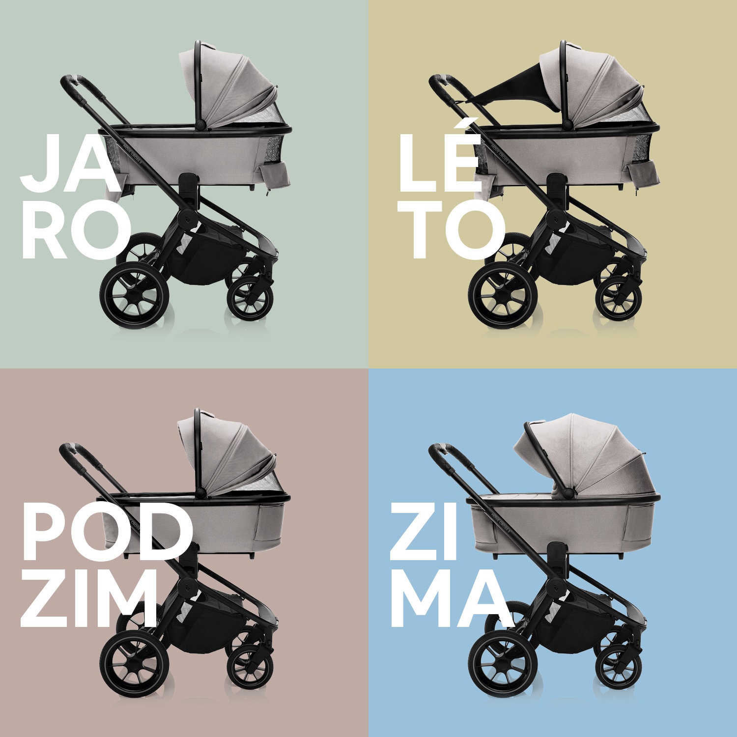 Hluboká korba ke sportovnímu kočárku Move XL 3, Metal Grey