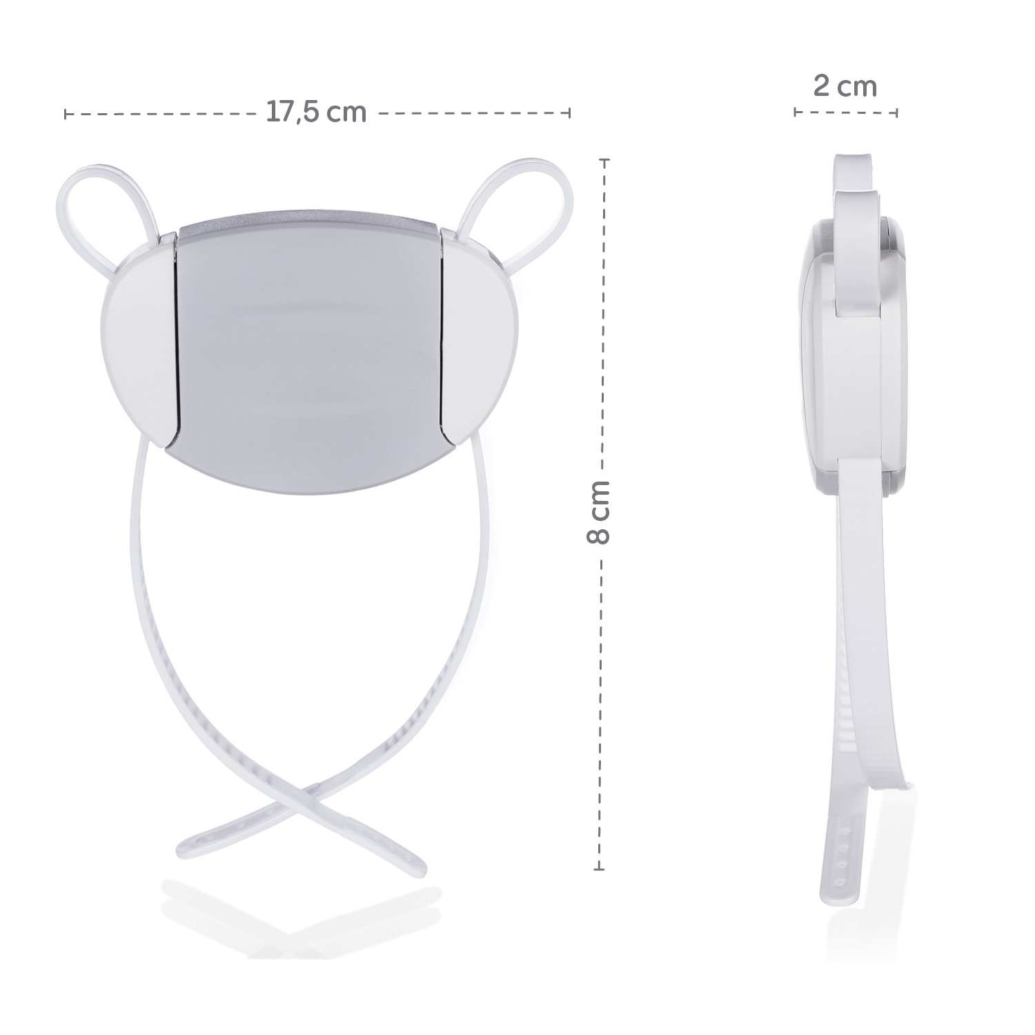 Zámek na úchyty skříněk univerzální 1ks, White