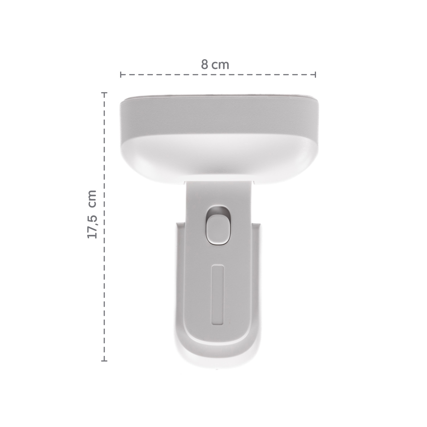 Zámek lednice s pojistkou 1ks, White
