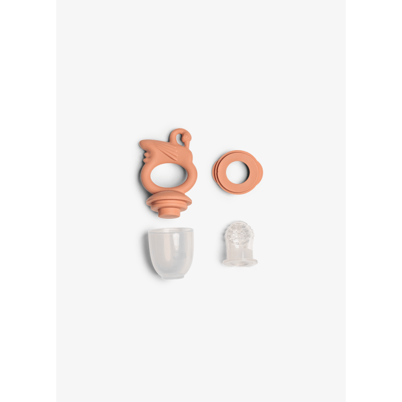 Citron Silikonové krmící kousátko na ovoce - Swan