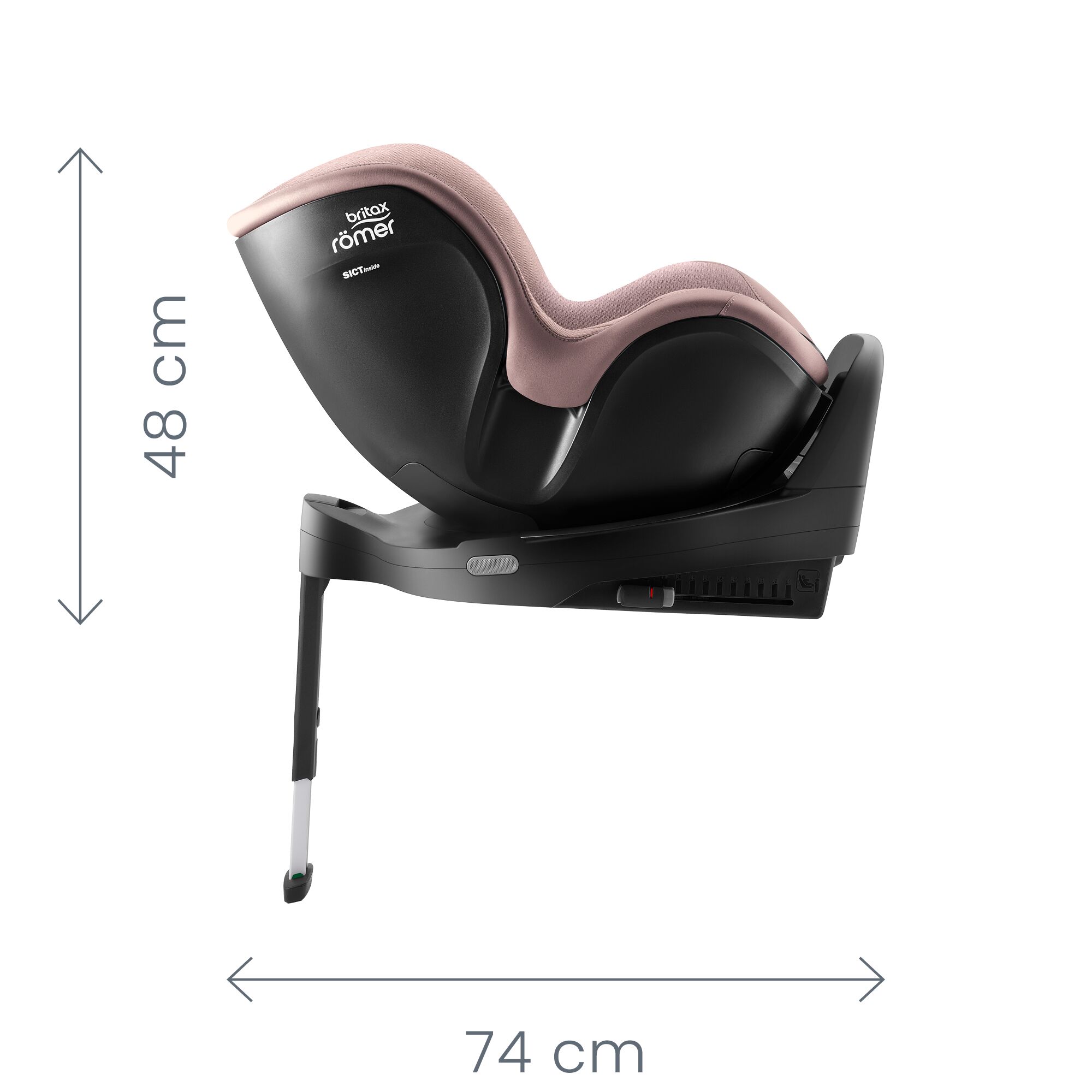 Autosedačka Dualfix Pro Lux, Soft Taupe