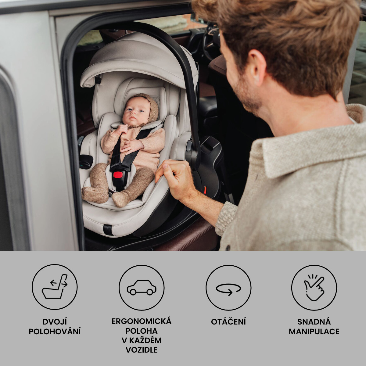 Autosedačka Baby-Safe Pro Vario Base 5Z Bundle Style, Carbon Black