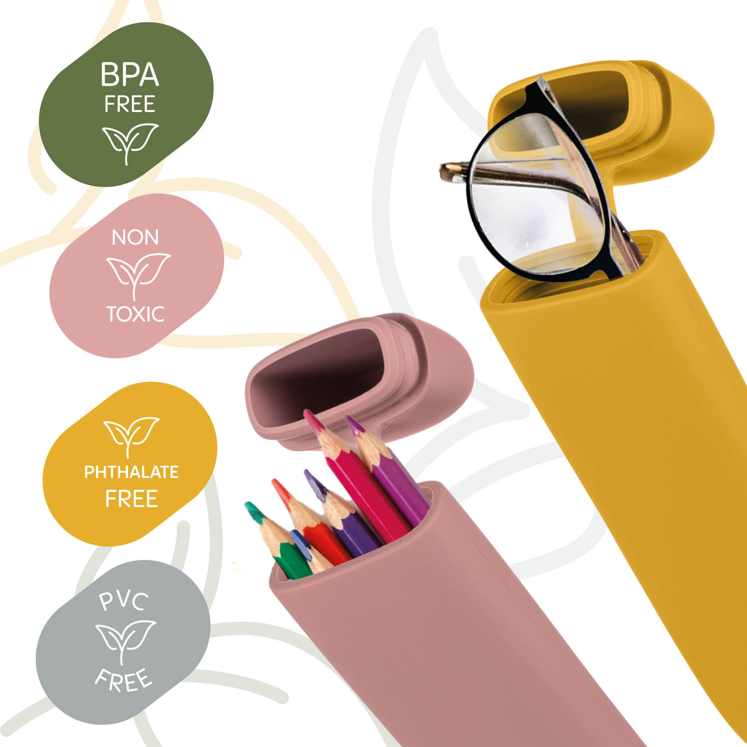 Silikonové pouzdro na příbor, Forest Green