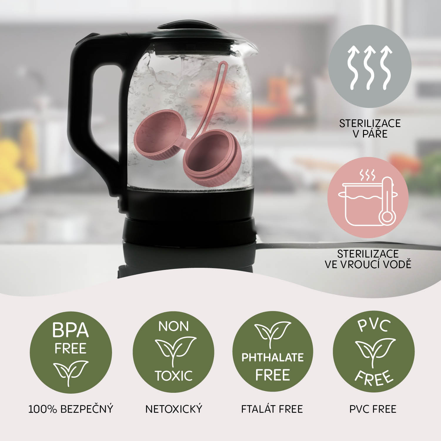 Silikonové pouzdro na dudlík uzavíratelné, Mustard Yellow