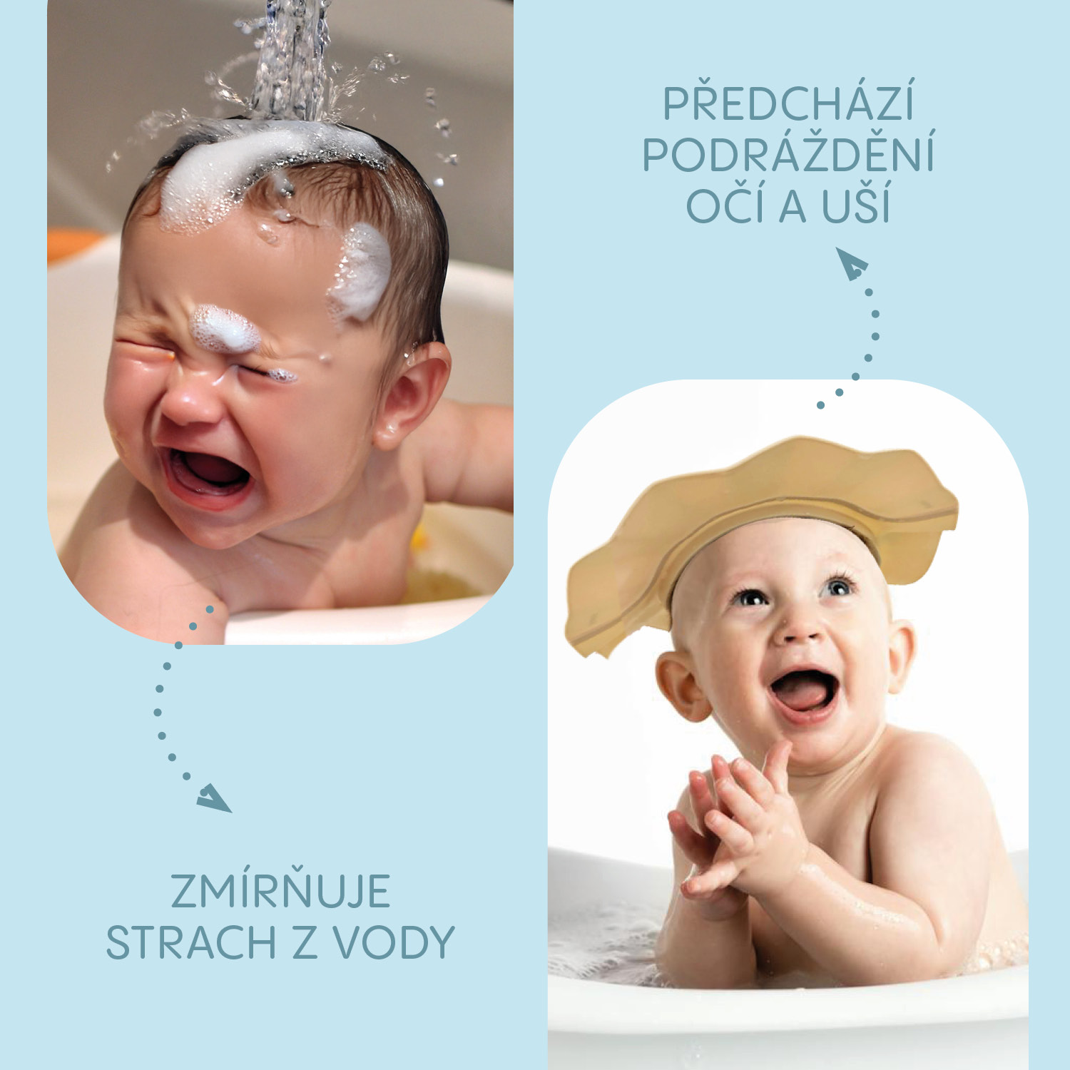 Silikonový koupací ochranný kšilt, Pink