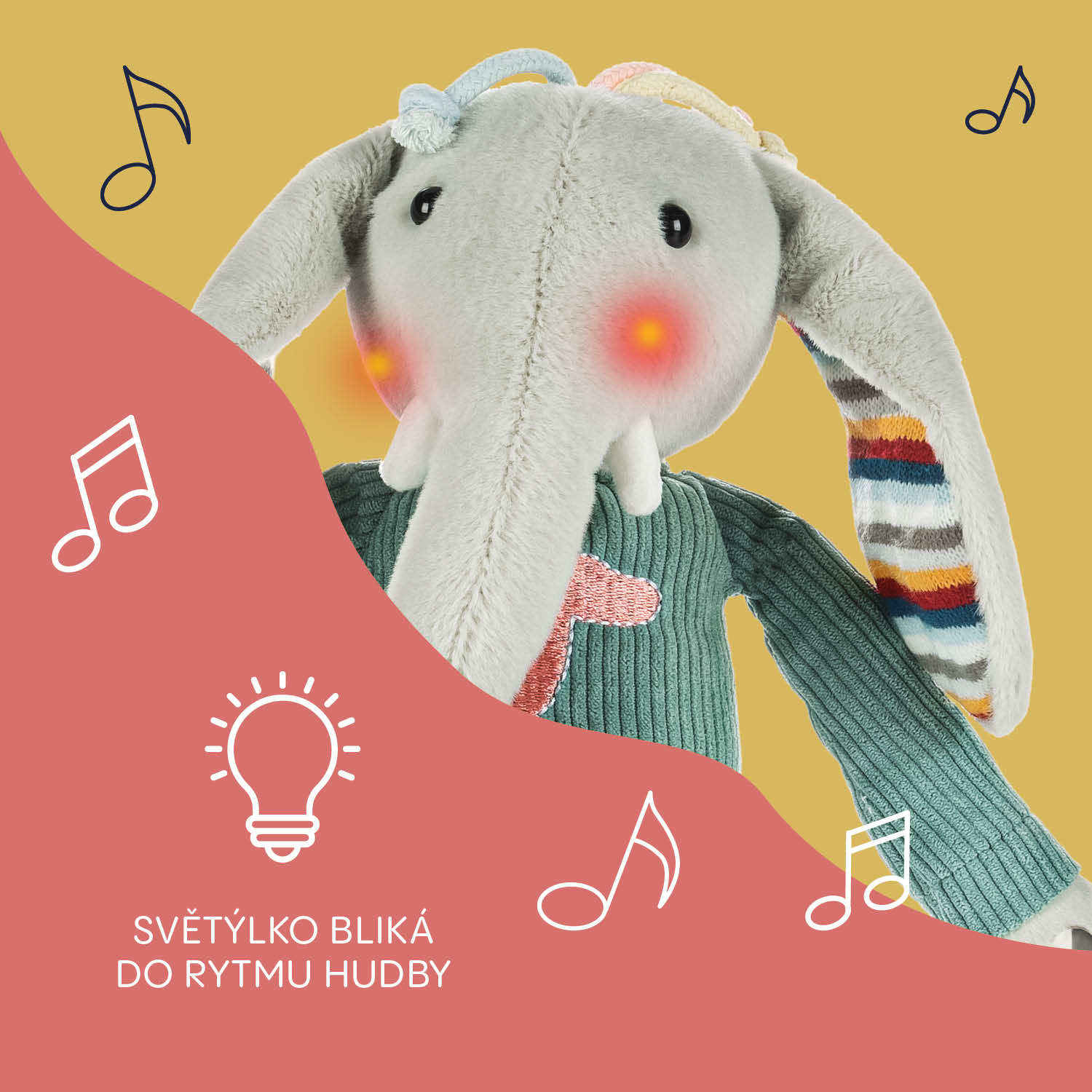 Plyšový interaktivní parťák, Elephant