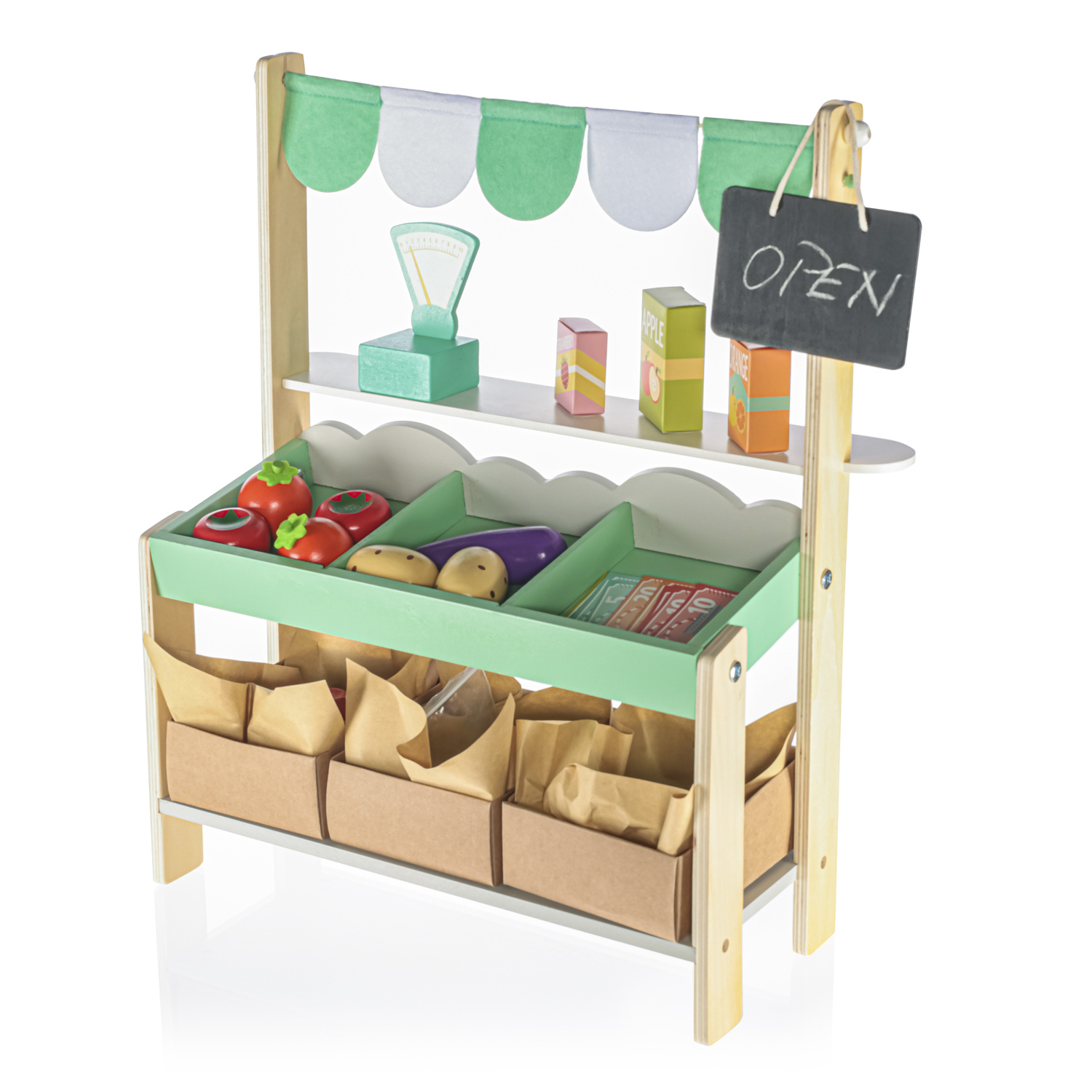 Dřevěný obchod set