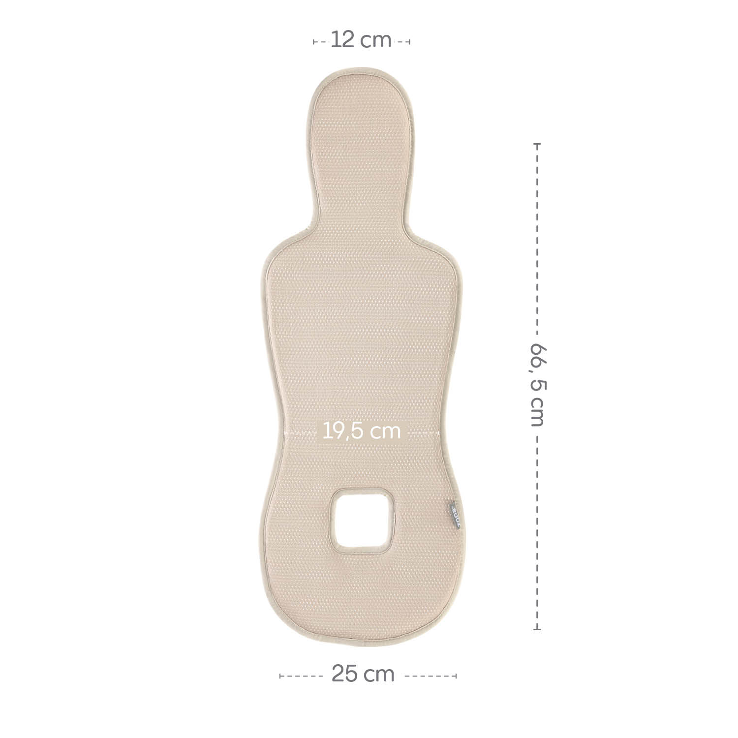 Prodyšná podložka do autosedačky Breeze sk. 0+, Ivory Beige