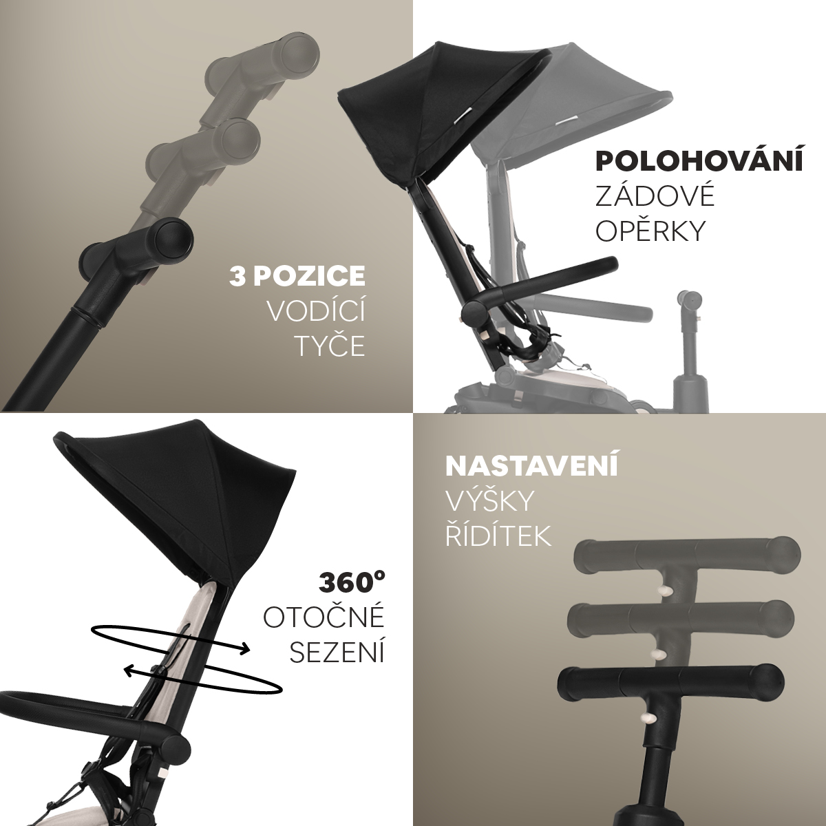 Tříkolka X Trike Pro, Kodi Bronze