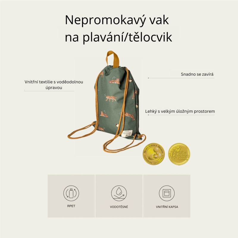 Citron Nepromokavý vak na plavání/ tělocvik - Tiger