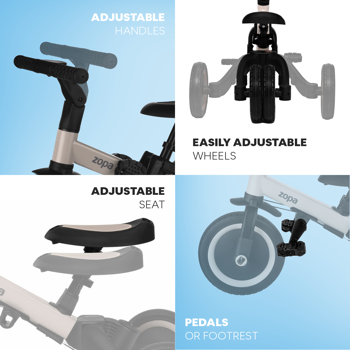 Tříkolka Razor Pro 6v1, Kodi Bronze