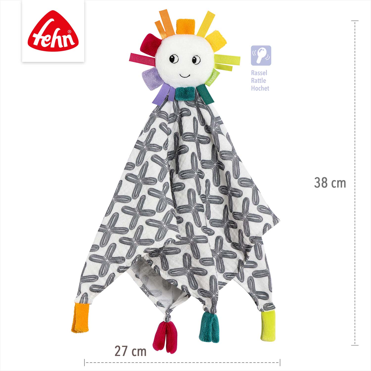 Mušelínový muchláček se sluncem, DoBabyDoo B&W