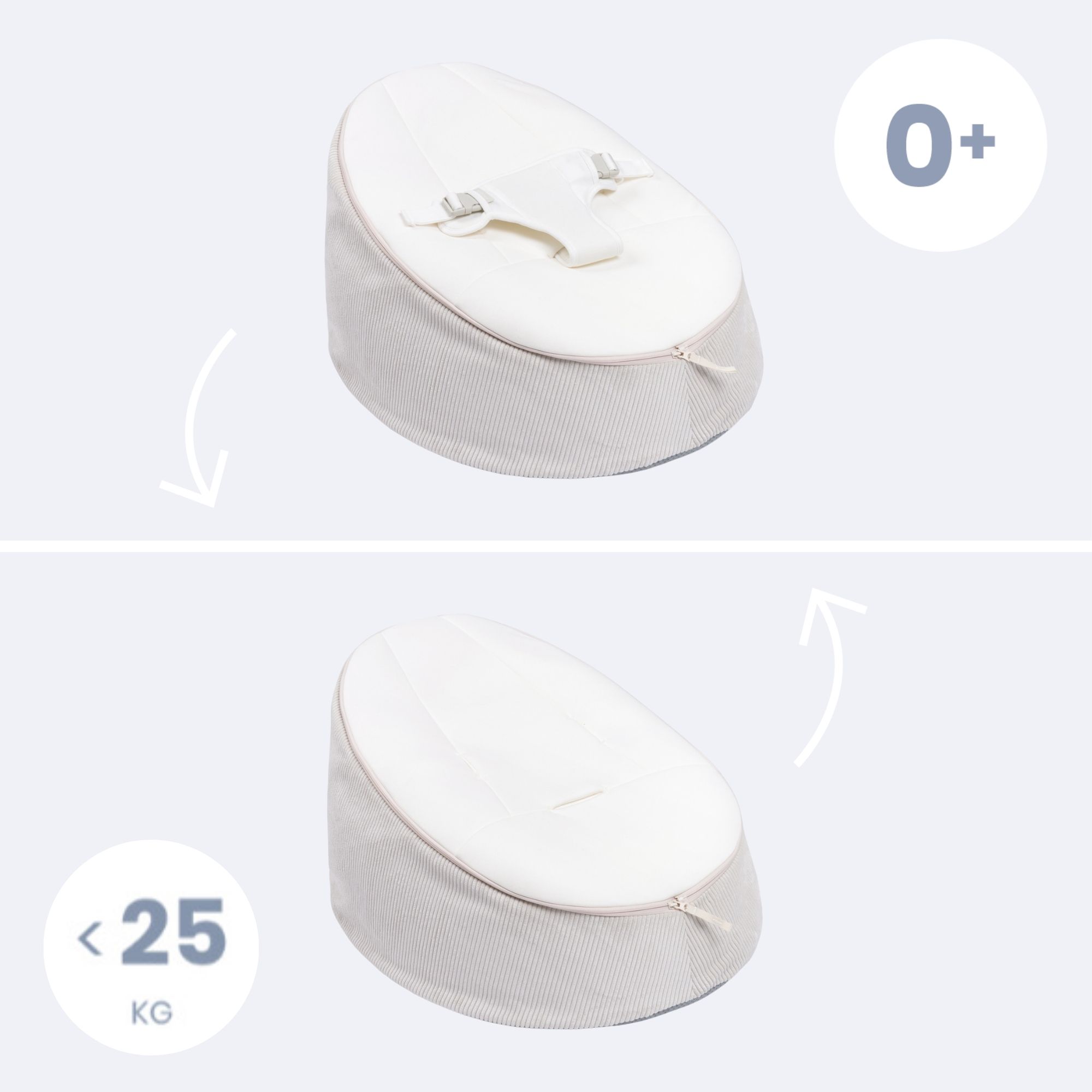 Doomoo Seat & Grow rostoucí sedací vak, Sand