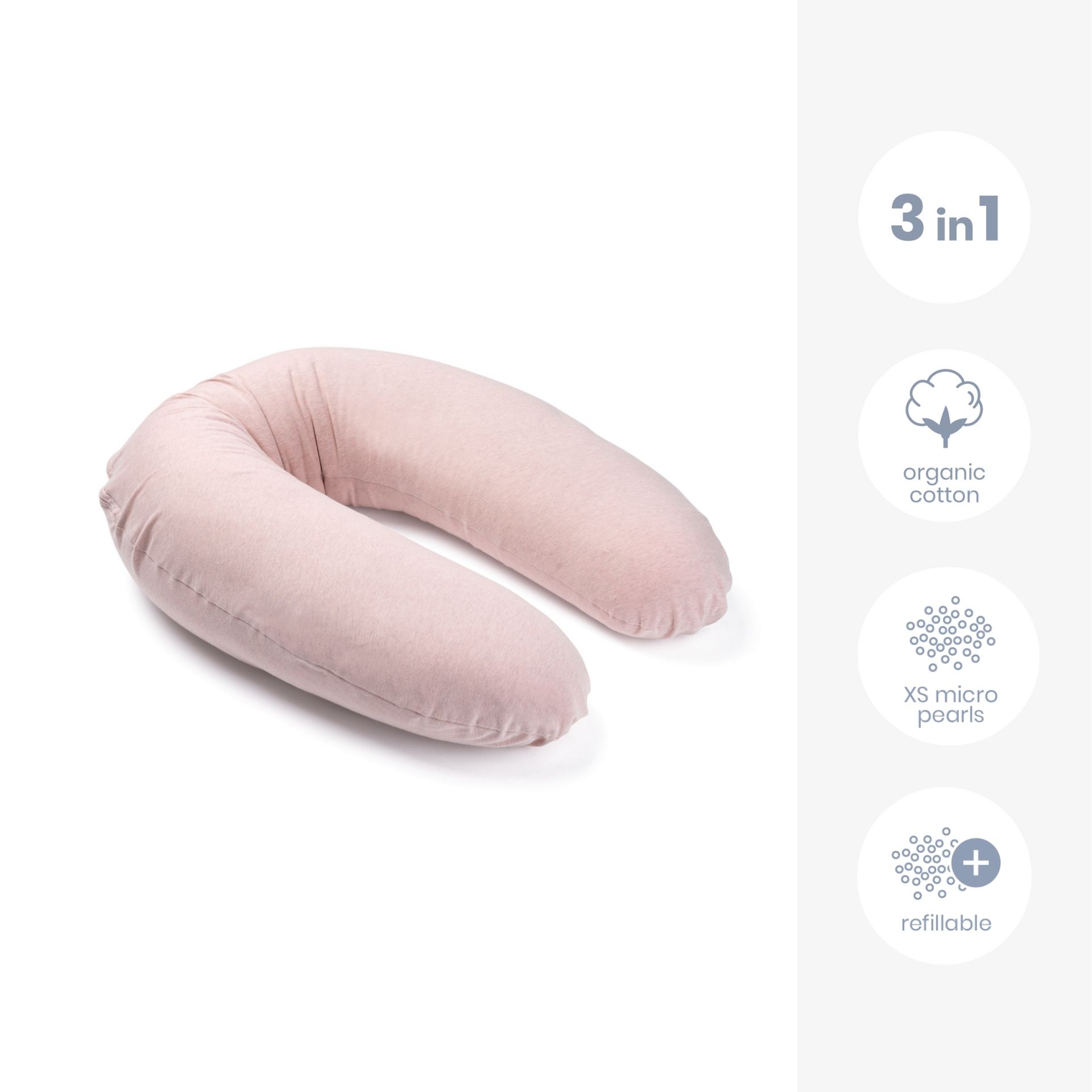 Buddy multifunkční kojící polštář, Chine Pink