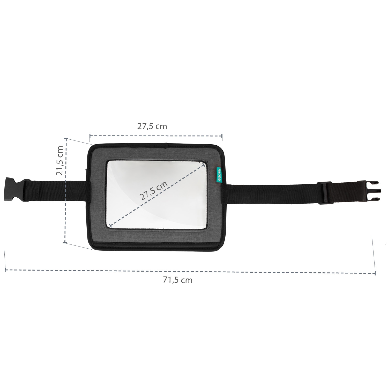 2 v 1 zpětné zrcátko a držák na tablet