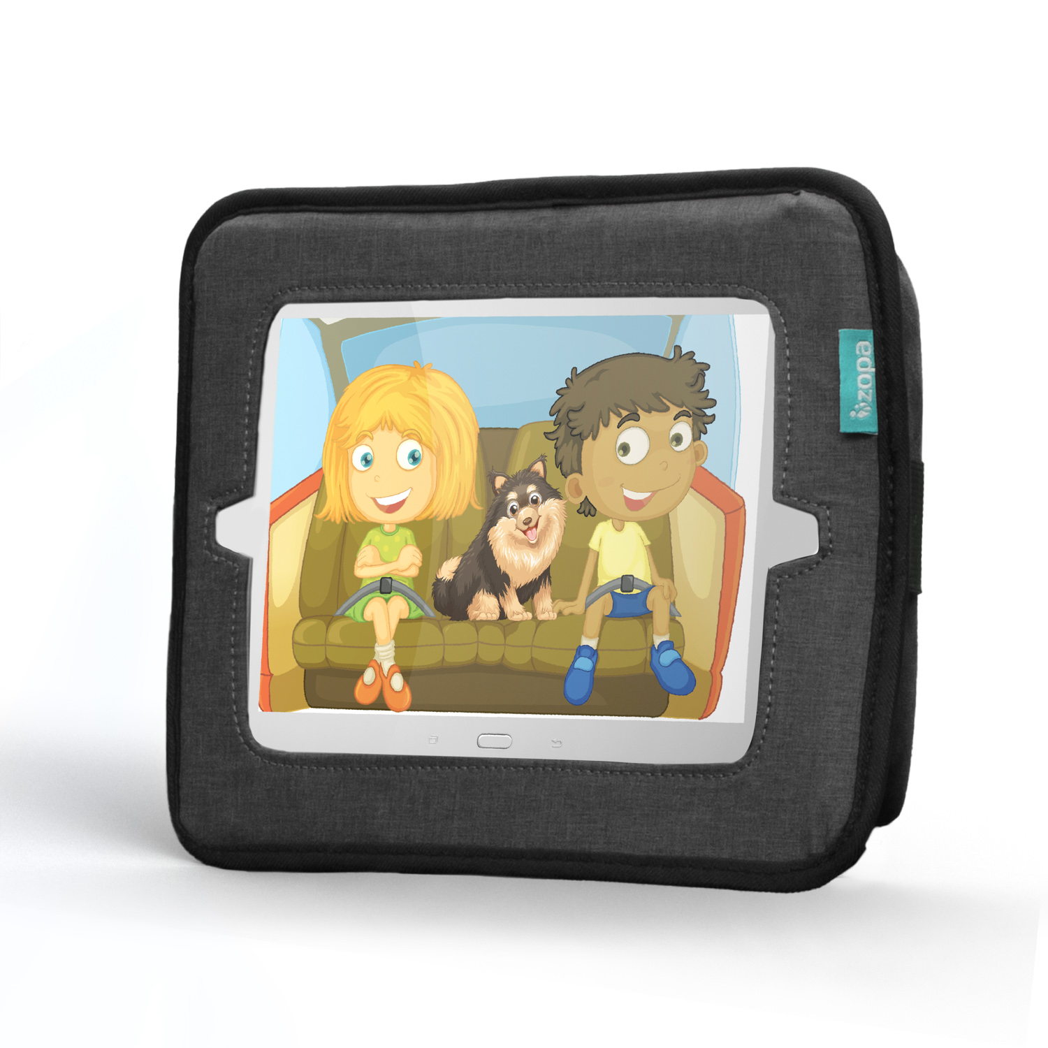 2 v 1 zpětné zrcátko a držák na tablet