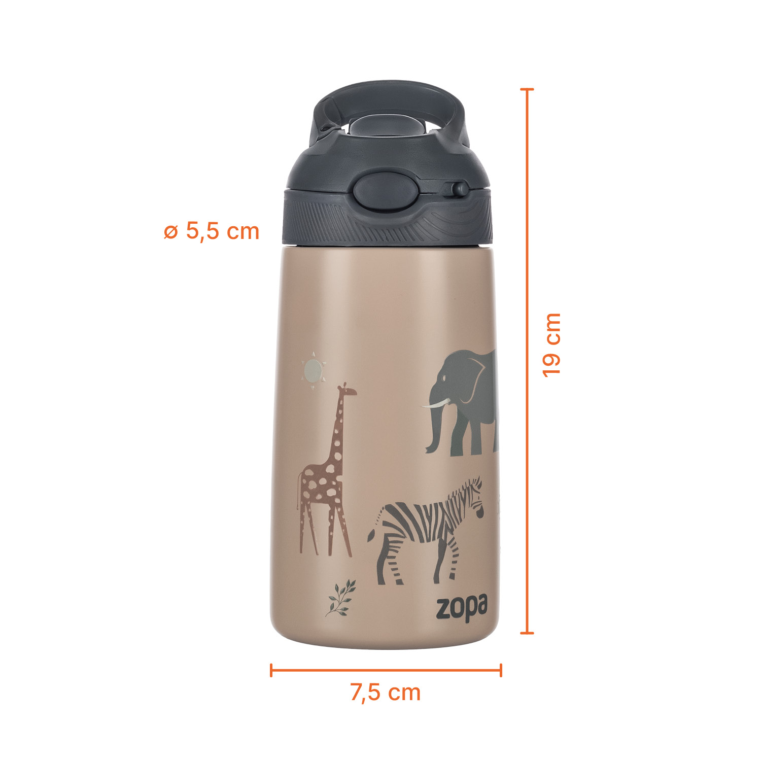 Termoska na pití sport 400 ml, Safari