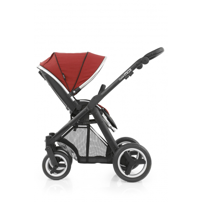 BabyStyle kočárek Oyster Max Black/Tango Red 2019