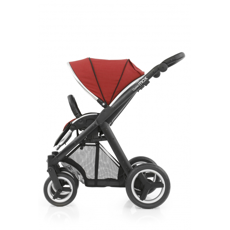 BabyStyle kočárek Oyster Max Black/Tango Red 2019
