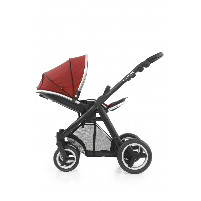 BabyStyle kočárek Oyster Max Black/Tango Red 2019