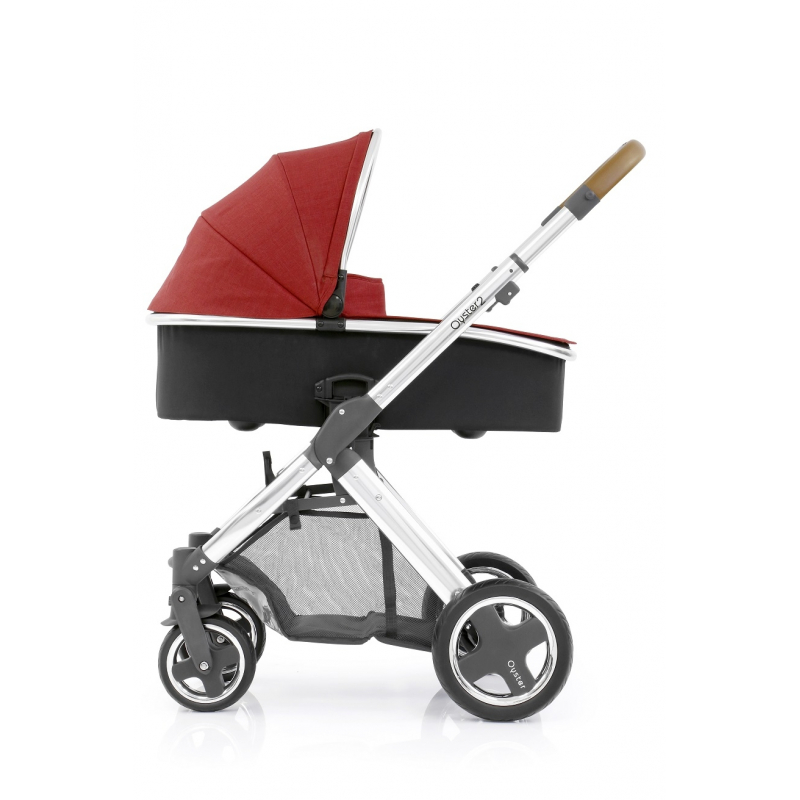 BabyStyle Oyster 2 kočárek Mirror Tan/Tango Red 2019
