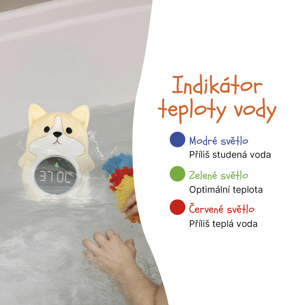 Silikonový digitální teploměr 3v1, Dog