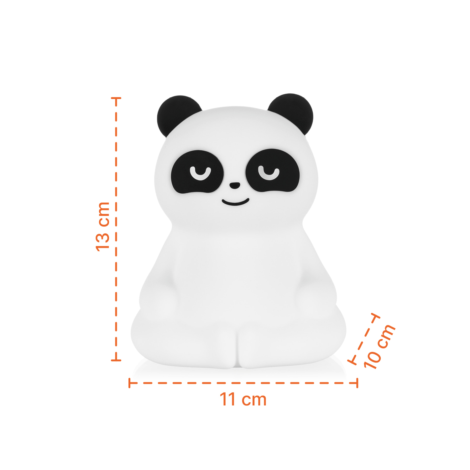 Silikonová LED noční lampička vel. M, Panda