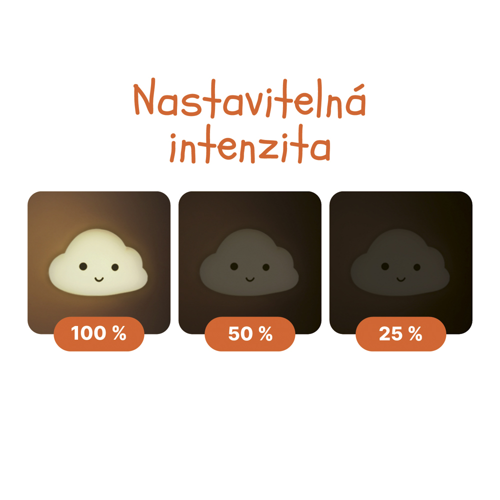 Silikonové nástěnné noční světlo, Cloud