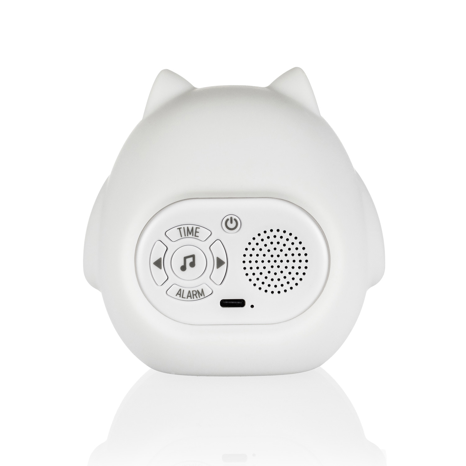 Silikonový dětský budík s nočním světlem a hudbou, Owl