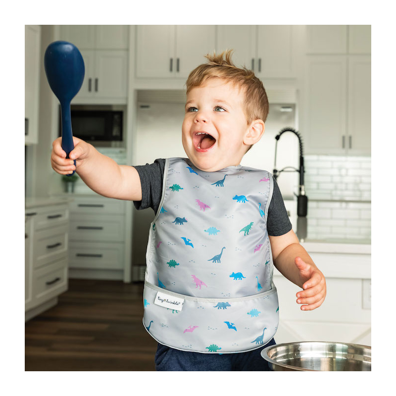 Tiny Twinkle Zástěrka s bryndákem, L - Dinosaur