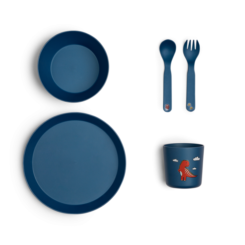 Citron Jídelní set z bio materiálu - Blue Dino