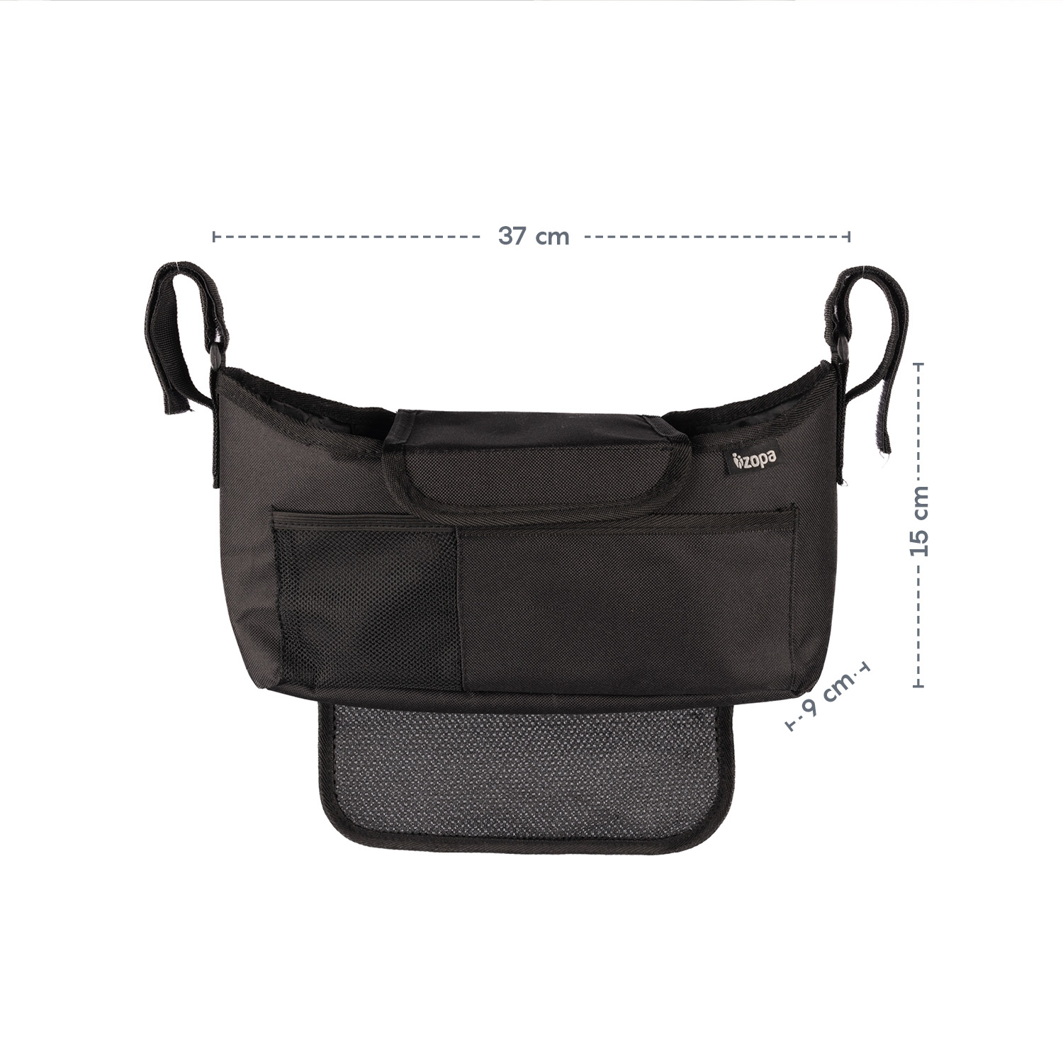 Organizér na kočárek Plus, Grey