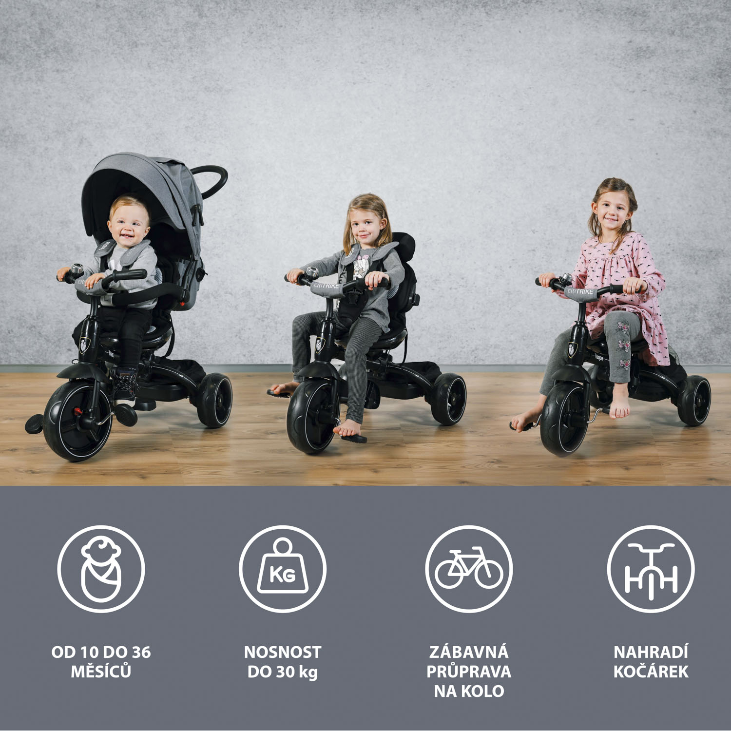 Tříkolka Citi Trike, Candy Pink