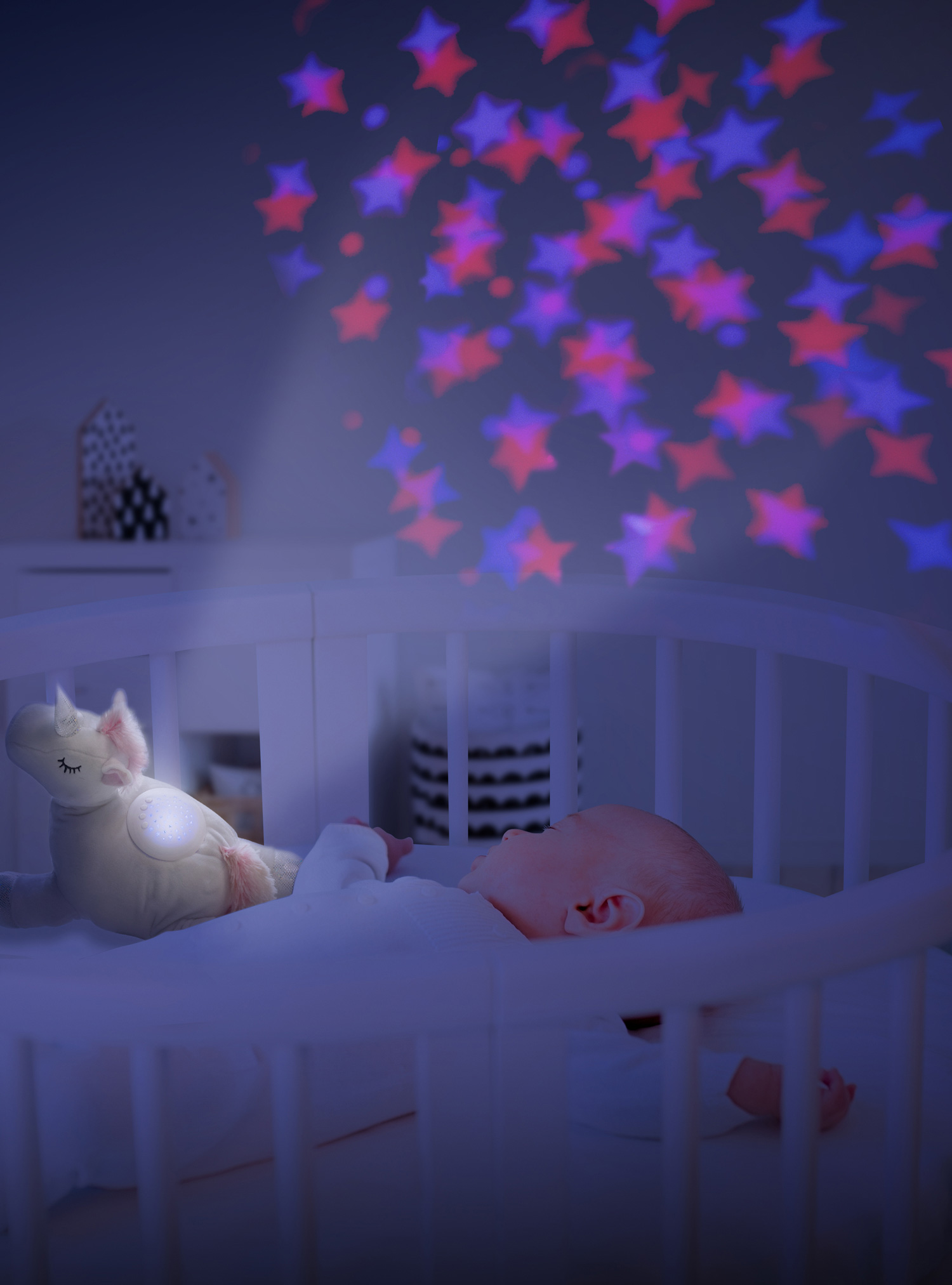 Plyšová hračka Jednorožec s projektorem