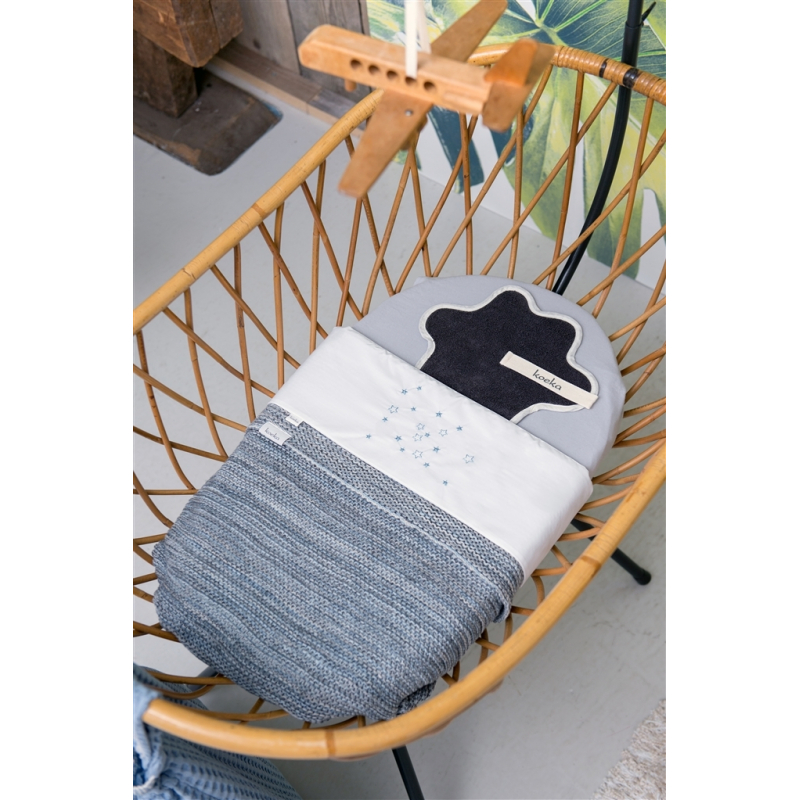 Koeka Deka Porto 75x100 - pebble/silver/white