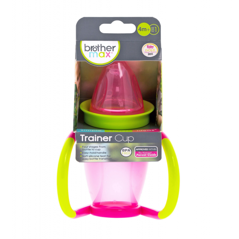 Brother Max 4 v 1 startovací hrneček - růžový/zelený