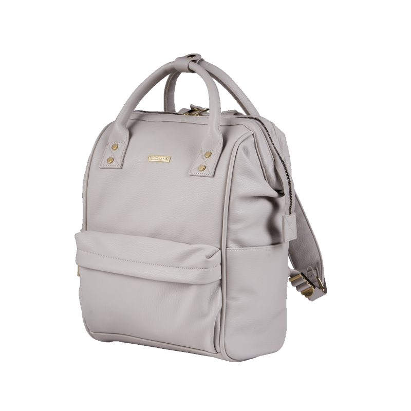 BabaBing Mani přebalovací taška/ batoh, Grey Blush Leatherette