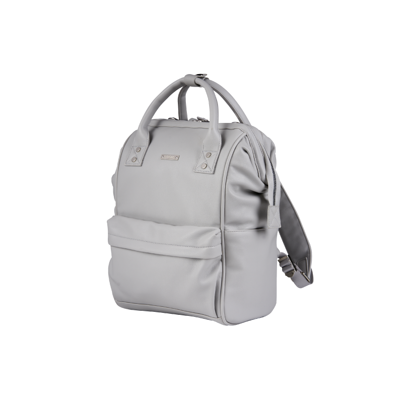 BabaBing Mani přebalovací taška/ batoh, Dove Grey Leatherette