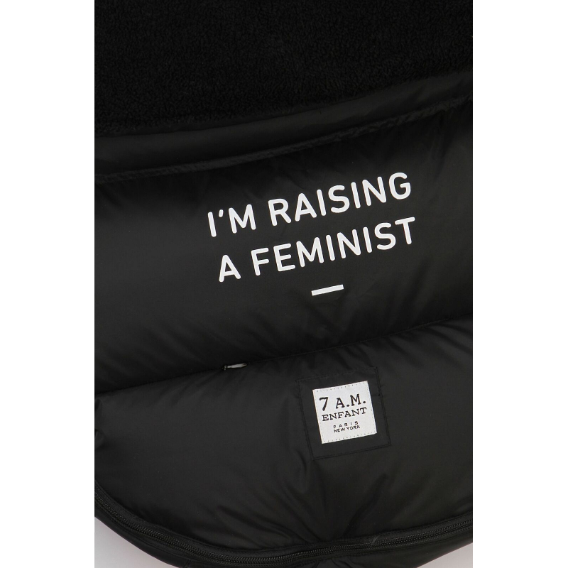 7AM Enfant PlushPOD fusak Feminist Black Plush